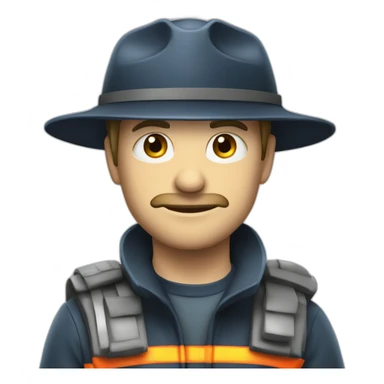 Feuerwehrauto mit blaulicht sticker