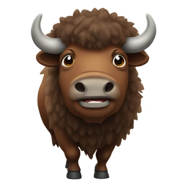 giggly bison sticker