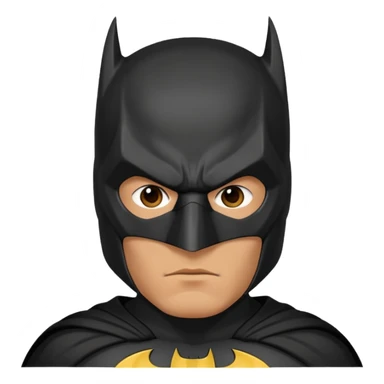 The below right one is perfect but just remove the hair and put batman mask on him  sticker