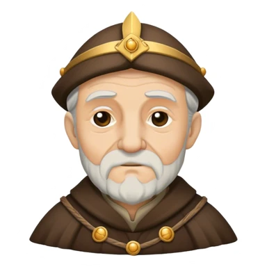 Old man Medieval poet sticker