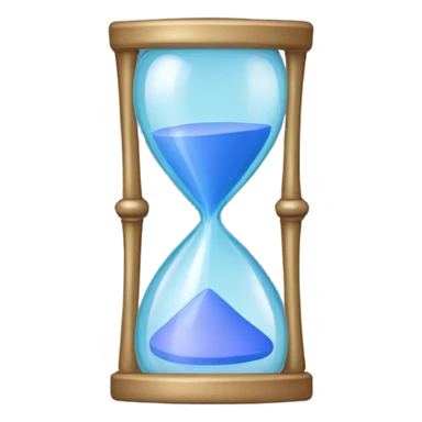 light blue and light purple hourglass sticker