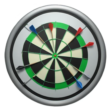 Metal dart bord
 sticker