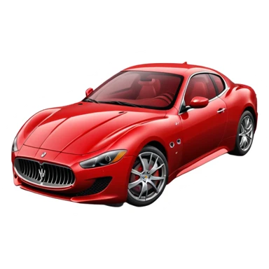 Maserati sports car sticker