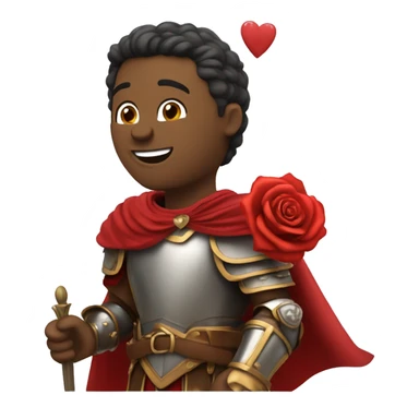 Lovestruck Roman General: A Roman general, in armor and cape, holding a red rose and smiling sweetly, with hearts floating around him. A powerful leader, but vulnerable to love. sticker