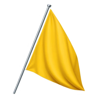 Make a yellow colour triangular flag emoji sticker