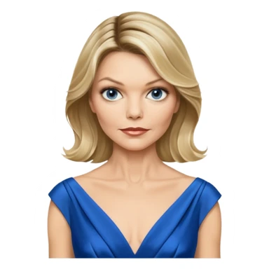 Michelle Pfeiffer blue dress sticker