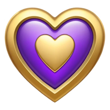 The golden Letter “t” inside a Purple Heart sticker