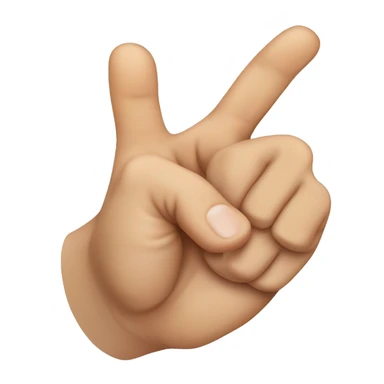 A fist is made of the hand, but the thumb is between the index finger and the ring finger  sticker