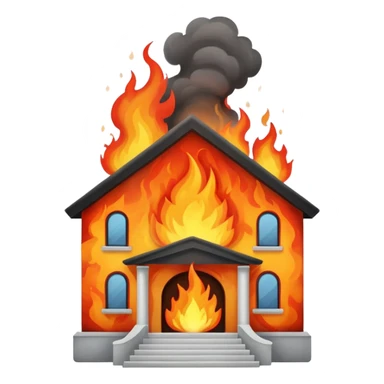 school on fire  sticker