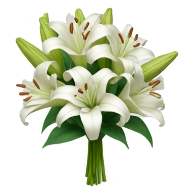 bouquet of lillie flowers sticker