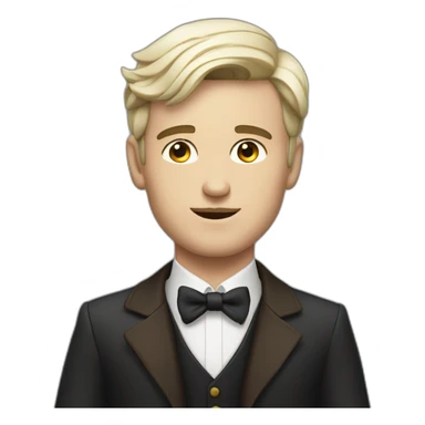 white skinned dark haired young rich man with cigar sticker