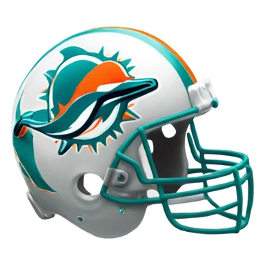 Miami dolphins helmet  sticker