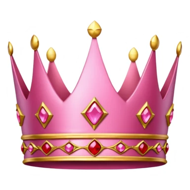 pink crown with only red gems a lot red gems sticker