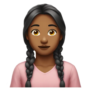 Girl side eye looking sticker