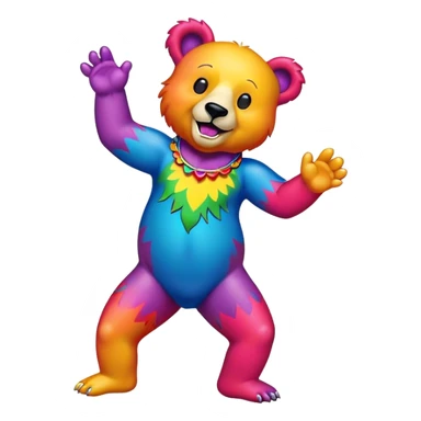 Grateful Dead dancing bear sticker