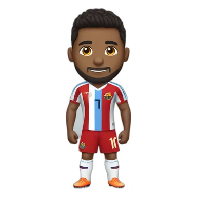 Messi donne son maillot a cr7 sticker