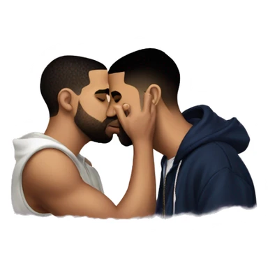 drake kissing drake kissing drake kissing drake sticker
