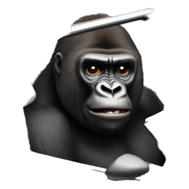 Gorilla in a corvette  sticker