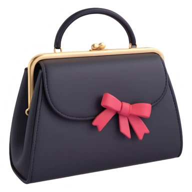 Black cute goth purse sticker