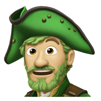 Bootstrap Bill Turner from Pirates of the Caribbean, in his green, barnacle-encrusted, state. sticker