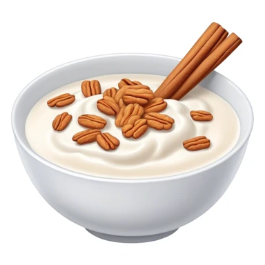 Yogurt with cinnamon cereal sticker