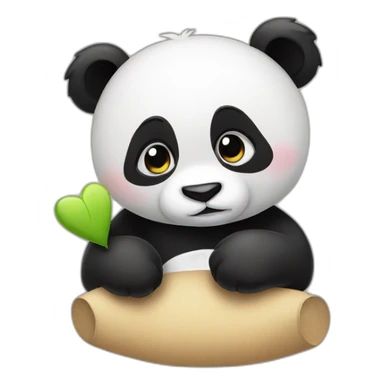 Panda saying “I miss you” sticker