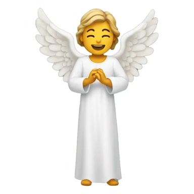 An Angel singing sticker