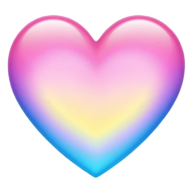 Ombré pink blue purple yellow heart 2016 vibes sticker