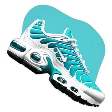Air-max-plus-tn-cyan-white sticker