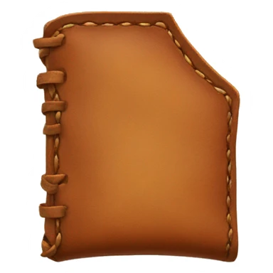 piece of leather sticker