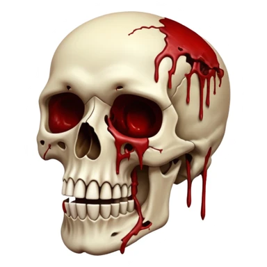 3D rotting corpse jumping in the air. In the style of your bloody skull art. More blood sticker