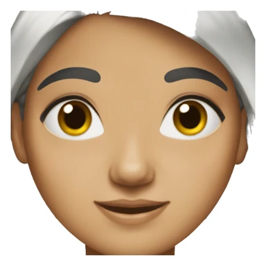 this girl just add black middle hair sticker