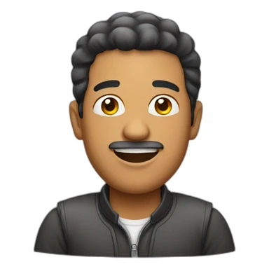 latin american man celebrating sticker