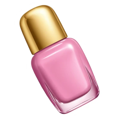 gold rococo pink inflatable puffy nail polish sticker