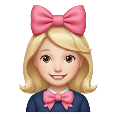 I love you bow sticker