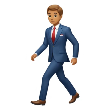 Man walking into a casino sticker