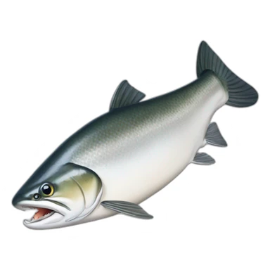 white-chinook-salmon sticker