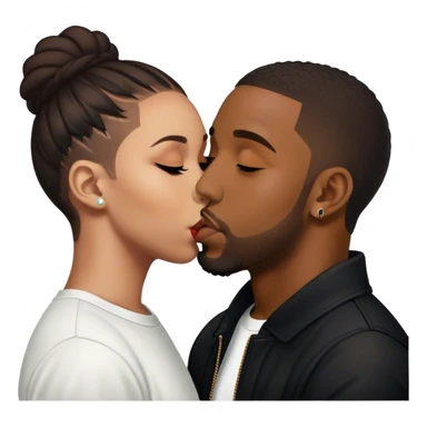 kendrick lamar kissing drake  sticker