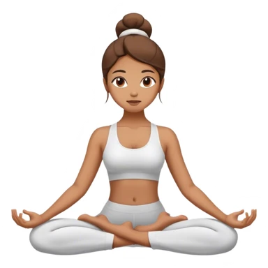Girl doing yoga sticker