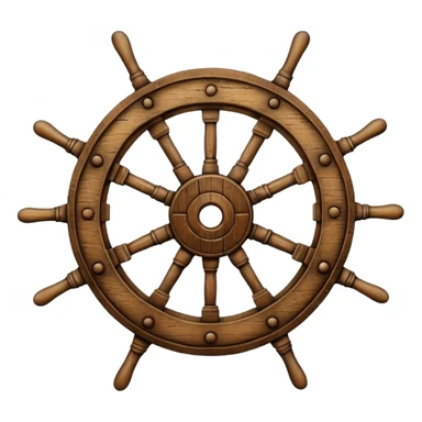 ship wheel sticker
