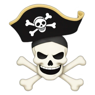 Drapeau pirate ASL one piece sticker