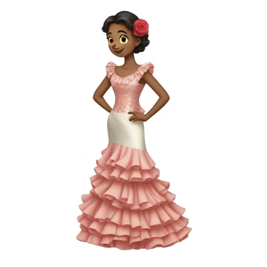 Leon vestido de flamenco sticker