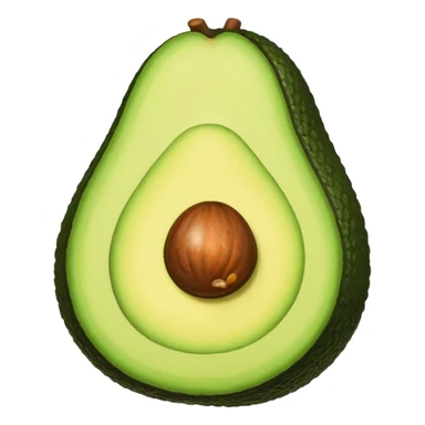 Avocado with a beanie sticker