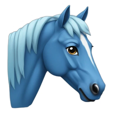 horse wearing blue hoodie sticker