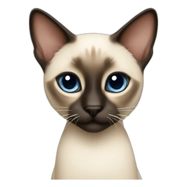 cute Siamese cat sticker