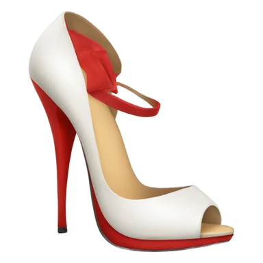 Heels with red bottom sticker