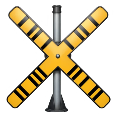 Railroad crossing light sticker
