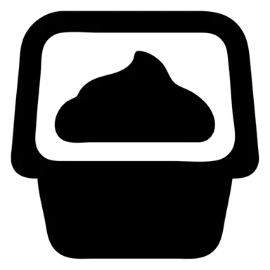 A sauce in a fast food packaging sticker