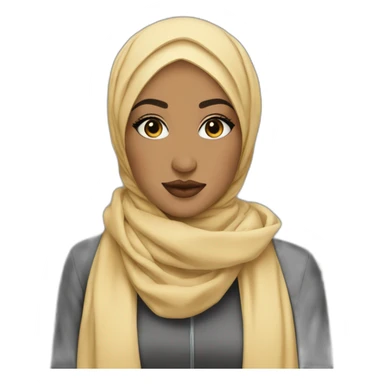 hijabi fashion designer fashionable outfit on fleek sticker