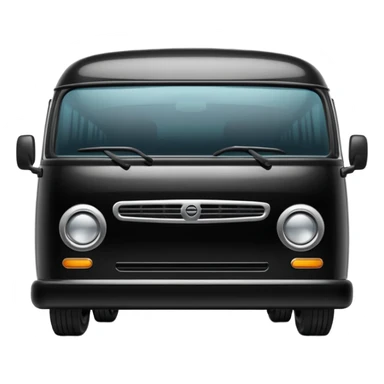 black minibus sticker